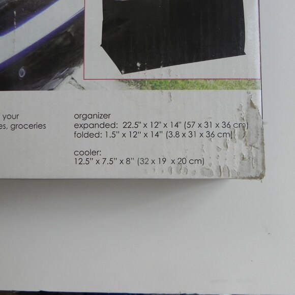 Black Collapsible Car Trunk Organizer with cooler- New In Box - Home Basics - Picture 5 of 7